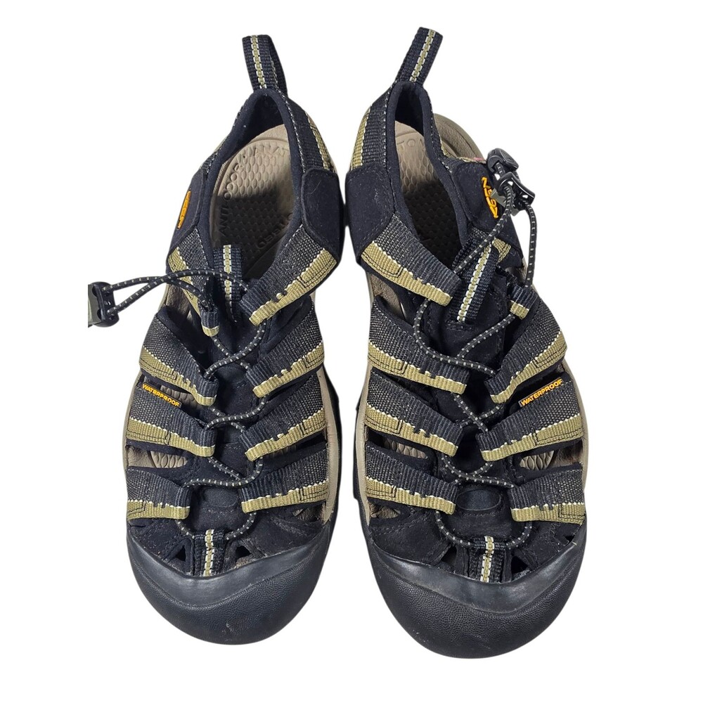 Keen‎ Men’s Size 7 Newport H2 Sandals Black Tan Water Hiking Shoes 1001906
